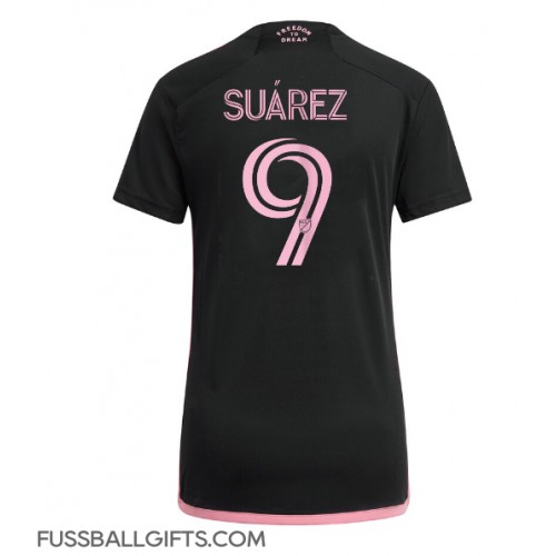 Inter Miami Luis Suarez #9 Fußballbekleidung Auswärtstrikot Damen 2024-25 Kurzarm